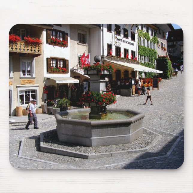 Gruyeres in Switzerland Mouse Mat (Front)