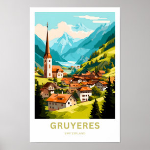 Gruyeres Switzerland Travel Print