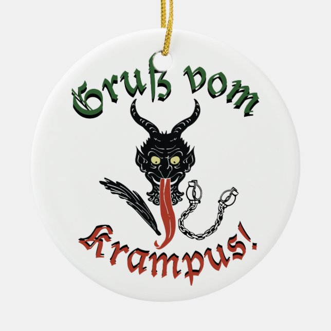 Gruz Vom Kampus Ceramic Tree Decoration (Front)