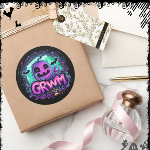 GRWM ExDesigner Halloween Classic Round Sticker