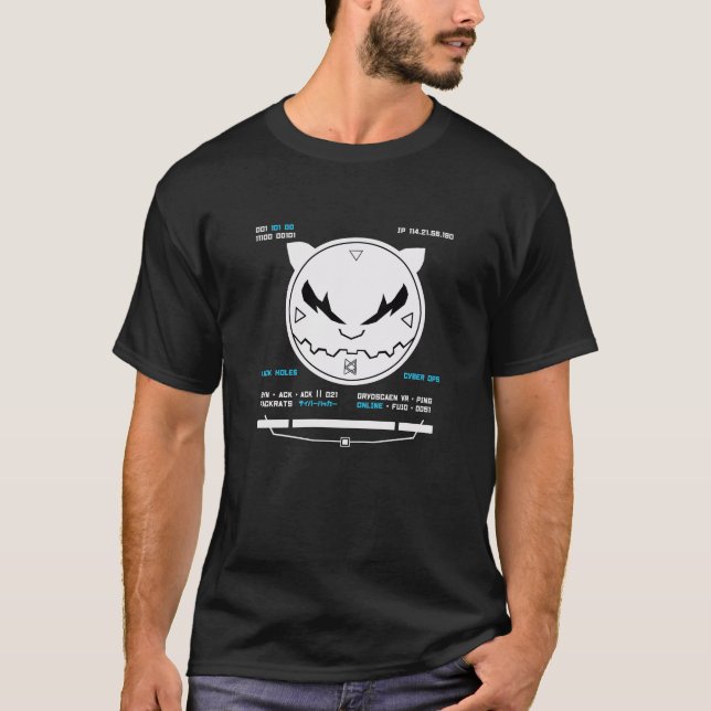 grydscaen anime  "Black Holes" Logo T-Shirt (Front)