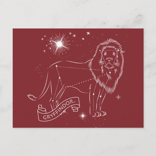 GRYFFINDOR™ Constellation Graphic Holiday Postcard (Front)