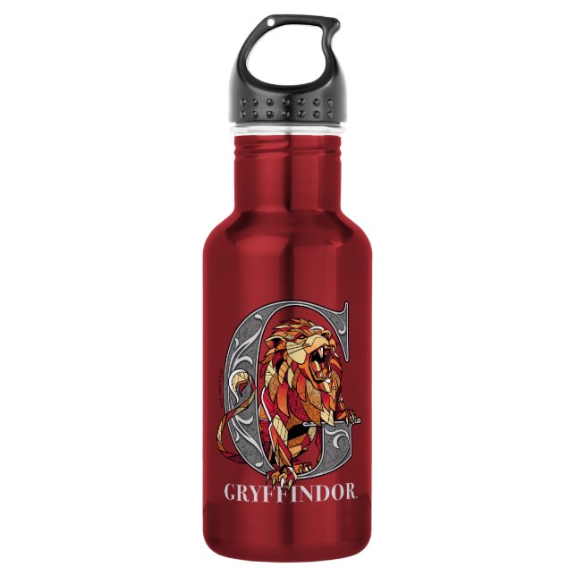GRYFFINDOR™ Crosshatched Emblem 532 Ml Water Bottle (Front)