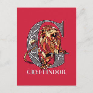 GRYFFINDOR™ Crosshatched Emblem Invitation Postcard