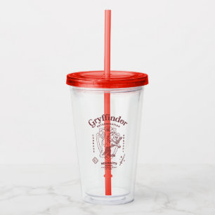 GRYFFINDOR™ Determination Courage Bravery Crest Acrylic Tumbler