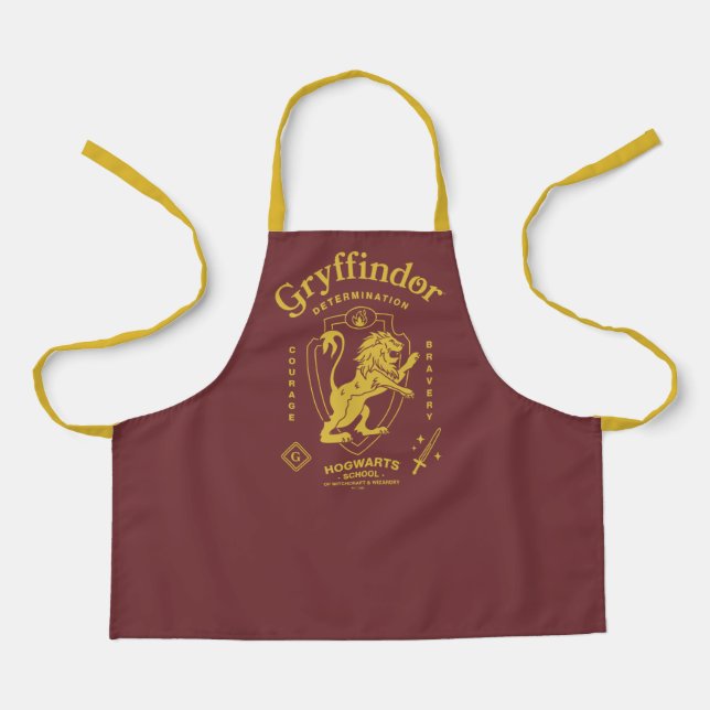 GRYFFINDOR™ Determination Courage Bravery Crest Apron (Front)