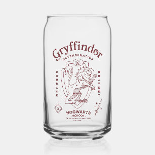 GRYFFINDOR™ Determination Courage Bravery Crest Can Glass