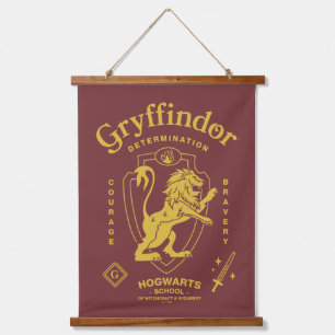 GRYFFINDOR™ Determination Courage Bravery Crest Hanging Tapestry