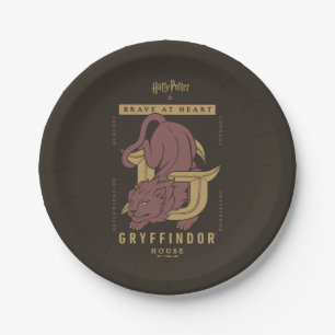 GRYFFINDOR™ House Brave at Heart Paper Plate