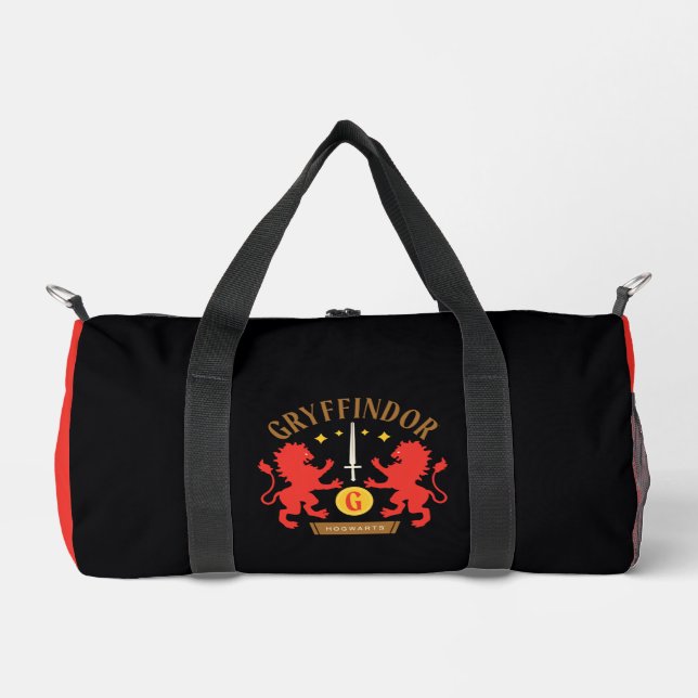 GRYFFINDOR™ House Double Lion Sword Graphic Duffle Bag (Front)