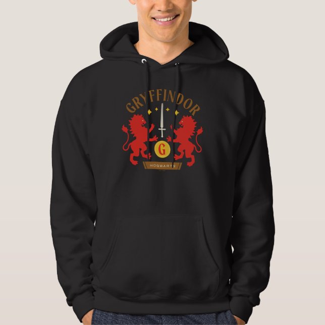 GRYFFINDOR™ House Double Lion Sword Graphic Hoodie (Front)