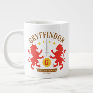 GRYFFINDOR™ House Double Lion Sword Graphic Large Coffee Mug