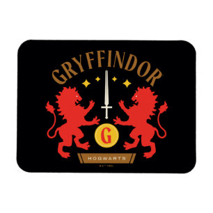 GRYFFINDOR™ House Double Lion Sword Graphic Magnet