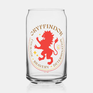 GRYFFINDOR™ Red Lion House Pride Badge Can Glass