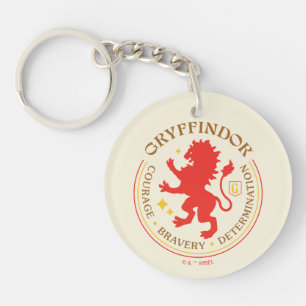 GRYFFINDOR™ Red Lion House Pride Badge Key Ring