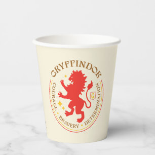 GRYFFINDOR™ Red Lion House Pride Badge Paper Cups