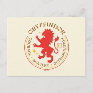 GRYFFINDOR™ Red Lion House Pride Badge Postcard