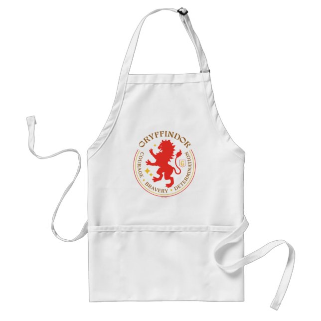 GRYFFINDOR™ Red Lion House Pride Badge Standard Apron (Front)