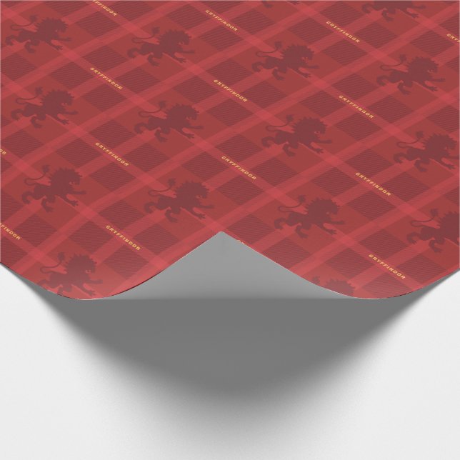 GRYFFINDOR™ Tartan Plaid Pattern Wrapping Paper (Corner)