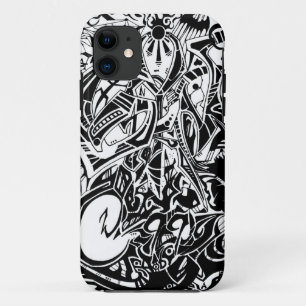 GRYM - Black & White Abstract Art iPhone 11 Case