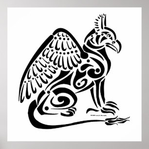 Gryphon (black) Poster