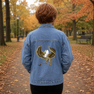 Gryphon Fantasy Griffin Mythology Denim Jacket