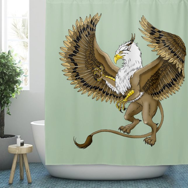 Gryphon Fantasy Griffin Mythology   Shower Curtain (Creator Uploaded)