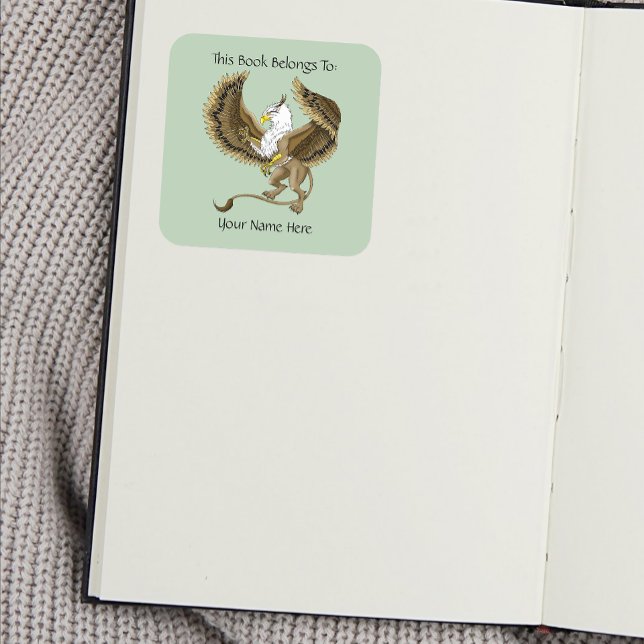 Gryphon Fantasy Griffin Mythology  Square Sticker (Creator Uploaded)