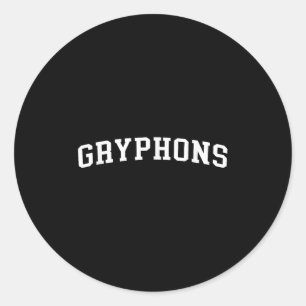 Gryphons classic round sticker