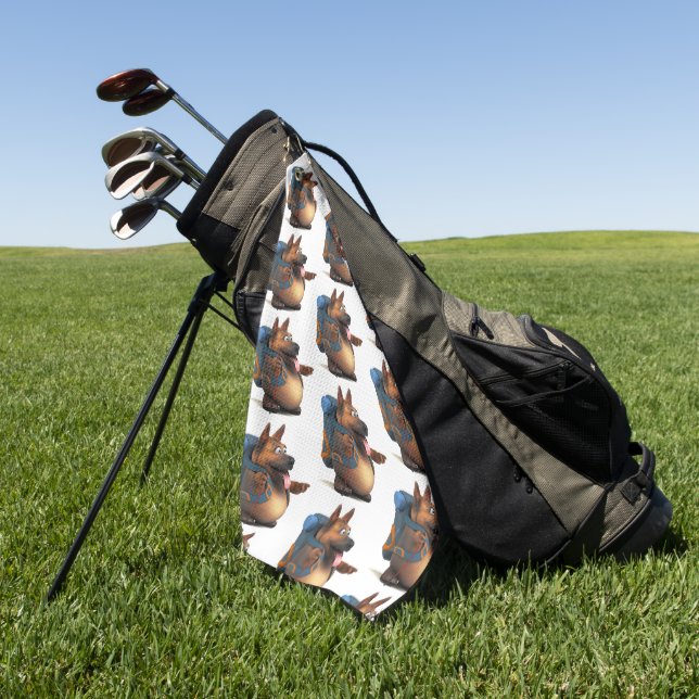 GS backpacker Golf Towel (Green)
