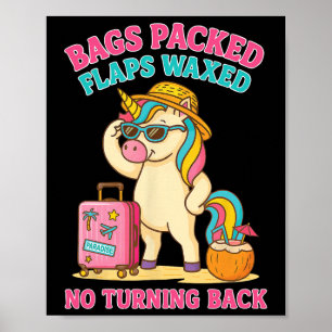 Gs Packed Flaps Waxed Funny Trip Travel Girls Vaca Poster