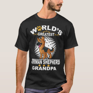 GSD001 - World's Greatest German Shepherd Grandpa T-Shirt