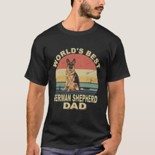 GSD035 - World's Best German Shepherd Dad Vintage T-Shirt