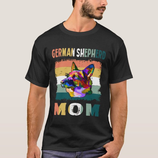 GSD067 - German Shepherd Mum T-Shirt (Front)