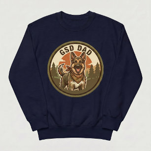 GSD Dad Crewneck Sweatshirt Dog Dad Gift Vintage