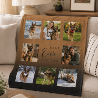 GSD Dad Father black brown photo collage