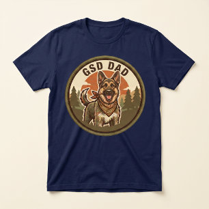 GSD Dad Tri-blend Tee German Shepherd Dog Dad Gi