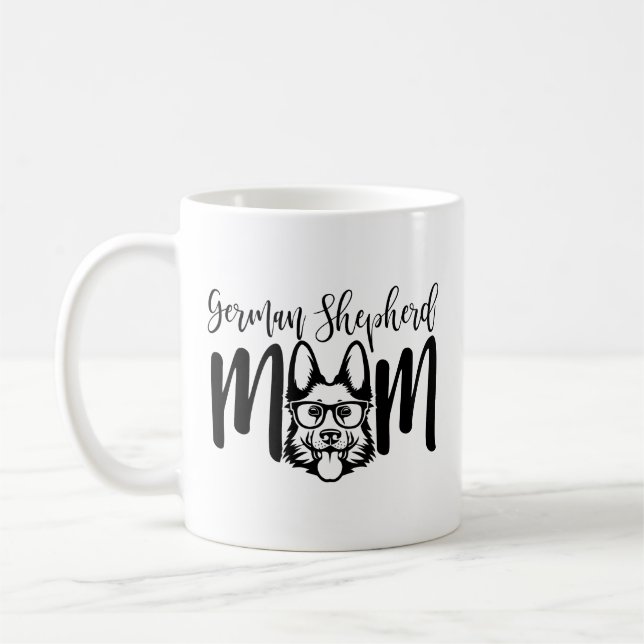 GSD German Shepherd Mum on   Coffee Mug (Left)