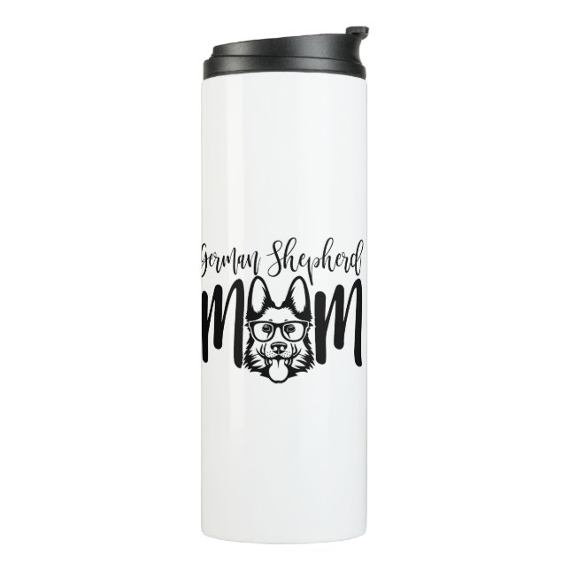 GSD German Shepherd Mum on Thermal Tumbler (Rotated Left)