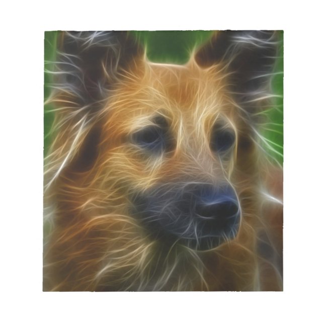 GSD German Shepherd pic Notepad (Front)
