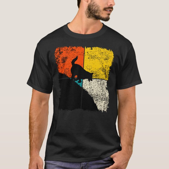 Gsd German Shepherd Running T-Shirt (Front)
