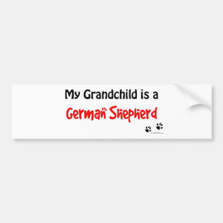 GSD Grandchild Bumper Sticker