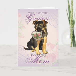 GSD Heart Mum Card
