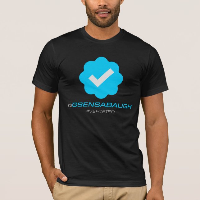 @GSensabaugh - Verified - Black T-Shirt (Front)