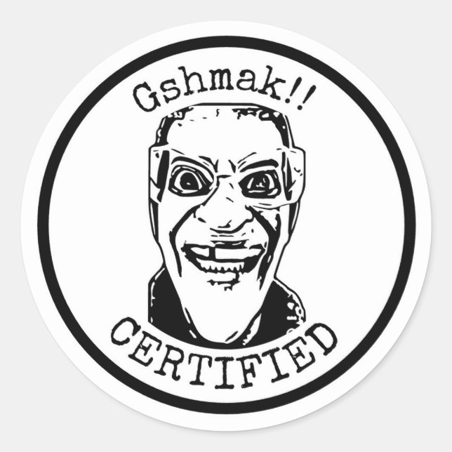 Gshmak Certified Stickers (Front)