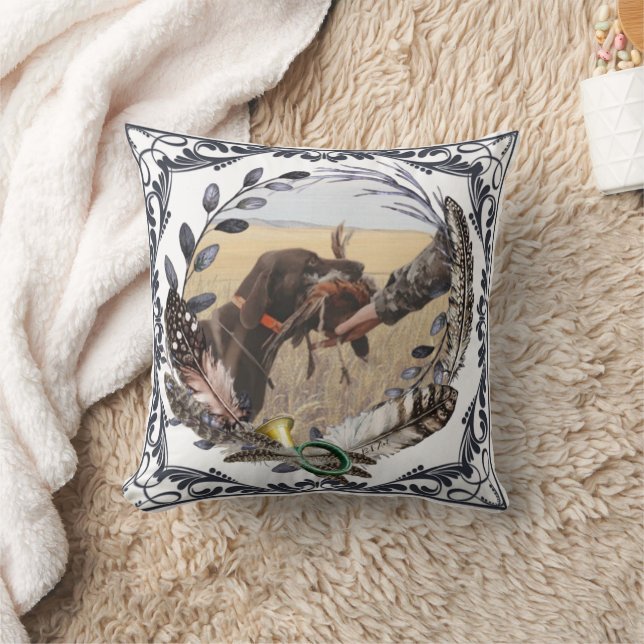 GSP,  A hunter's partner in the field  Cushion (Blanket)