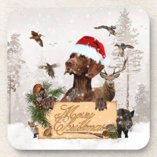 Gsp Christmas Glass Ornament Coaster