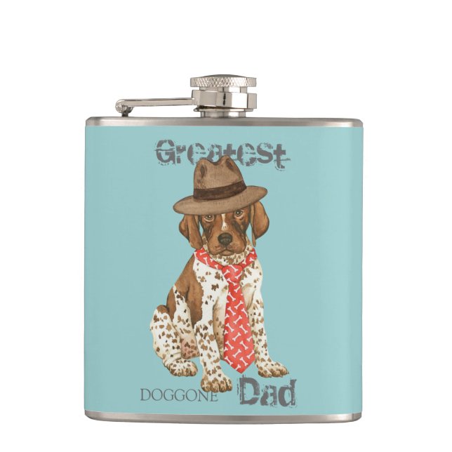 GSP Dad Hip Flask (Front)