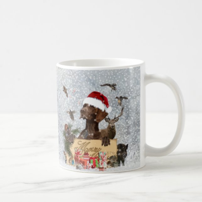 Gsp ,Dog christmas      Coffee Mug (Right)