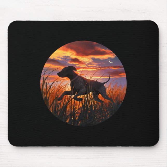 Gsp German Shorthaired Pointer Gsp Hunting Dogs  Mouse Mat (Front)